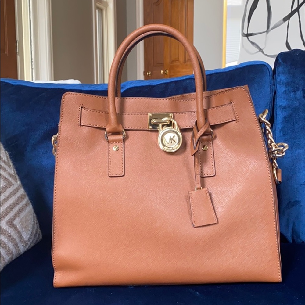 Michael Kors Hamilton Saffiano Leather Tote VGUC